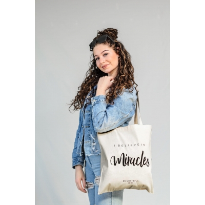 I Believe in Miracles tote bag