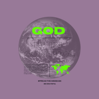 God is in Control Oversized Unisex T-shirt 