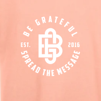 BG Logo Spread The Message Box T-shirt 'Pink Dahlia'