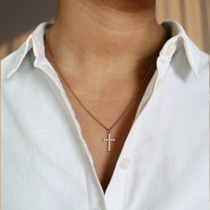 Cross Necklace Zirconia