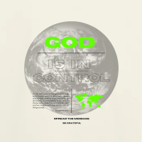 God is in Control  Box T-shirt  