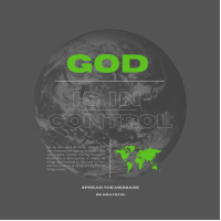 God is in Control Oversized Unisex Sweater