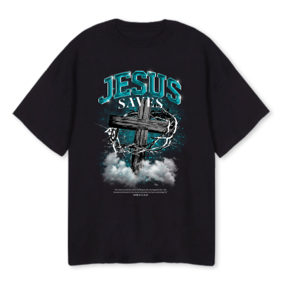 Jesus Saves Unisex Oversized T-shirt 