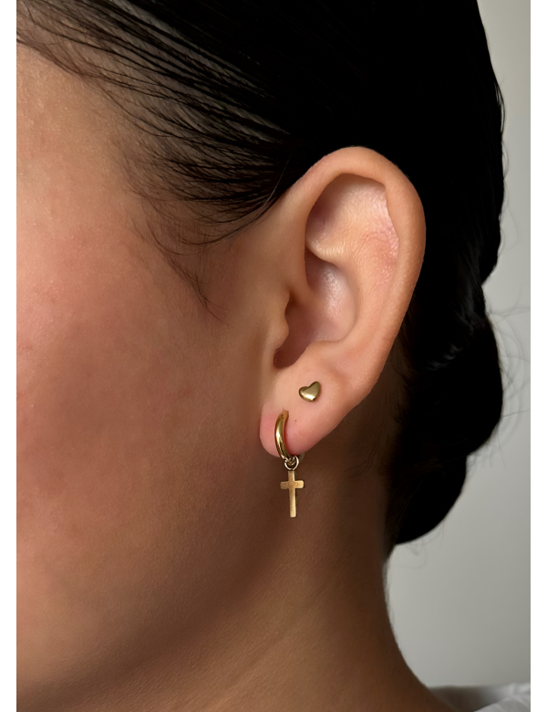 Cross earring 