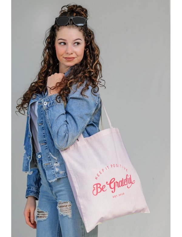 Be Grateful Logo tote bag